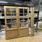 Vuren dubbel deurkozijn, excl. hang en sluitwerk Hillhout